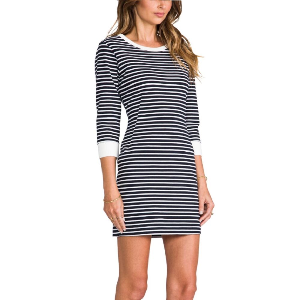 Theory Women's D1124601 Size 4 Blue White Bimini Zamion Dress Striped EUC - Picture 11 of 11